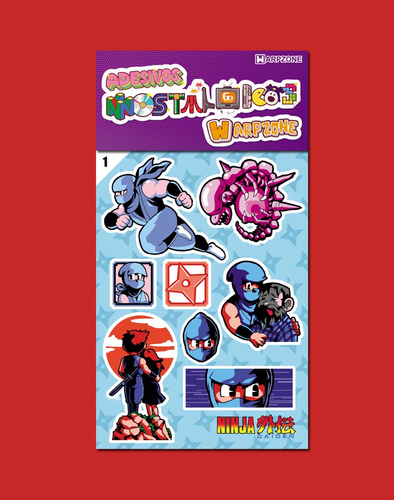 Ninja Gaiden | Adesivos Nostálgicos WarpZone