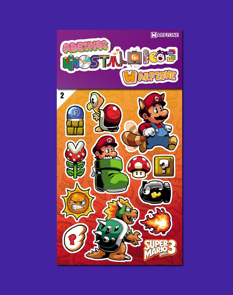 Super Mario Bros. 3 | Adesivos Nostálgicos WarpZone