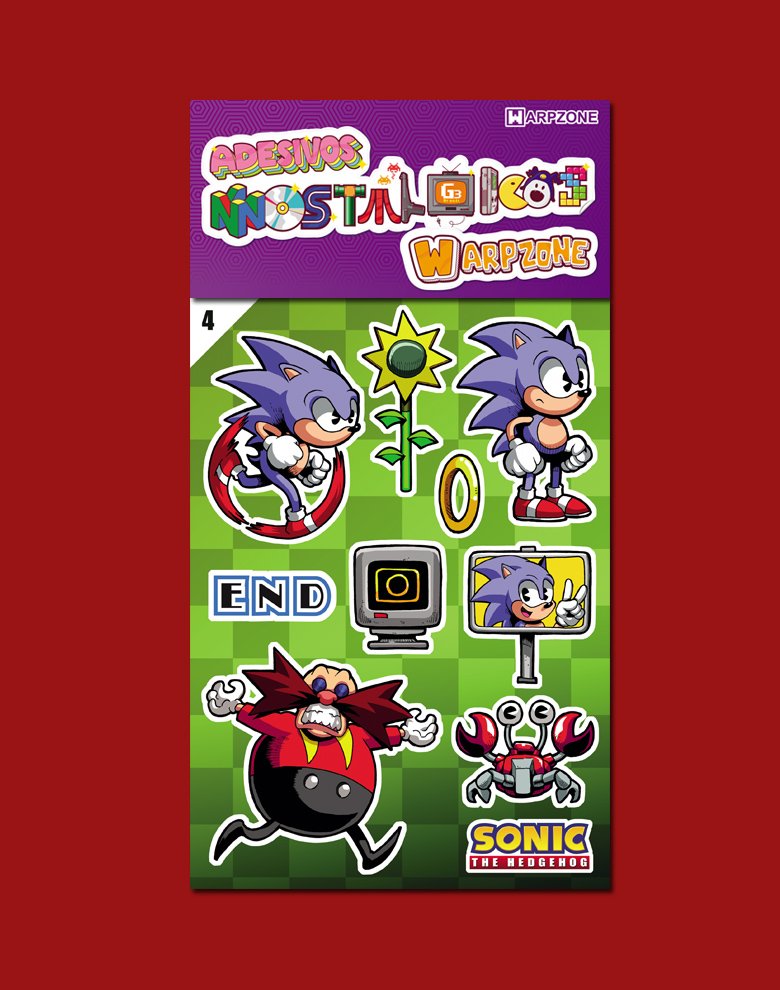 Sonic the Hedgehog | Adesivos Nostálgicos WarpZone