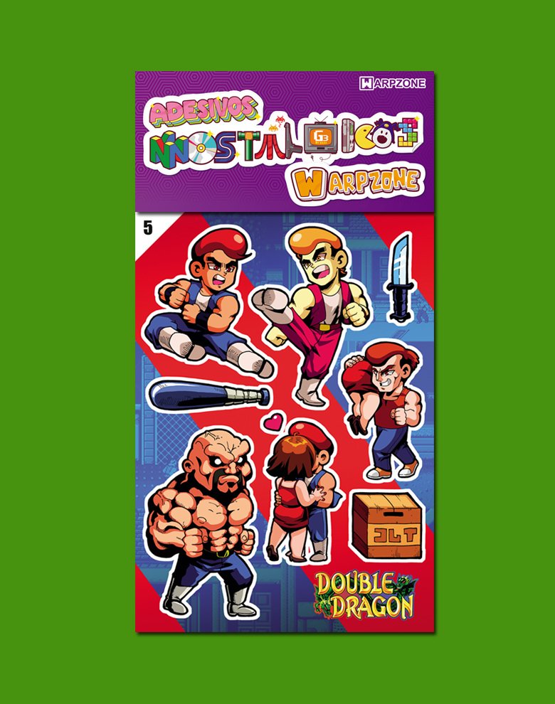 Double Dragon | Adesivos Nostálgicos WarpZone